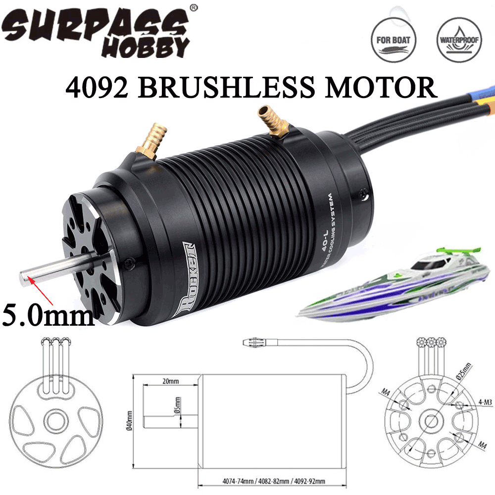 Rc Hobby Motor - SURPASS HOBBY Rocket-RC 4092 1520KV 1250KV