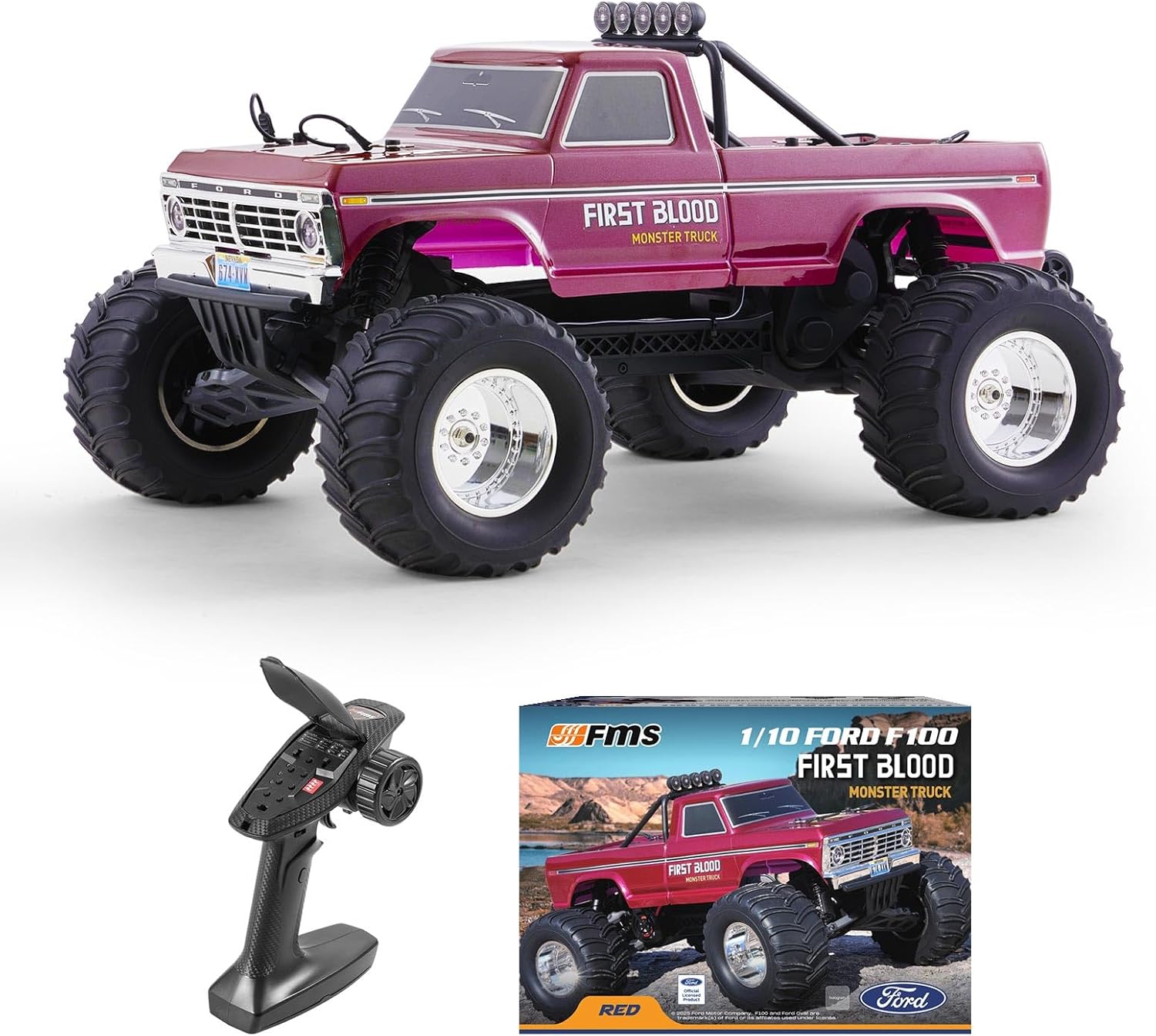 Rc Hobby Grade Monster Truck - Automodello RC Ford F-100 Scala 1/10,